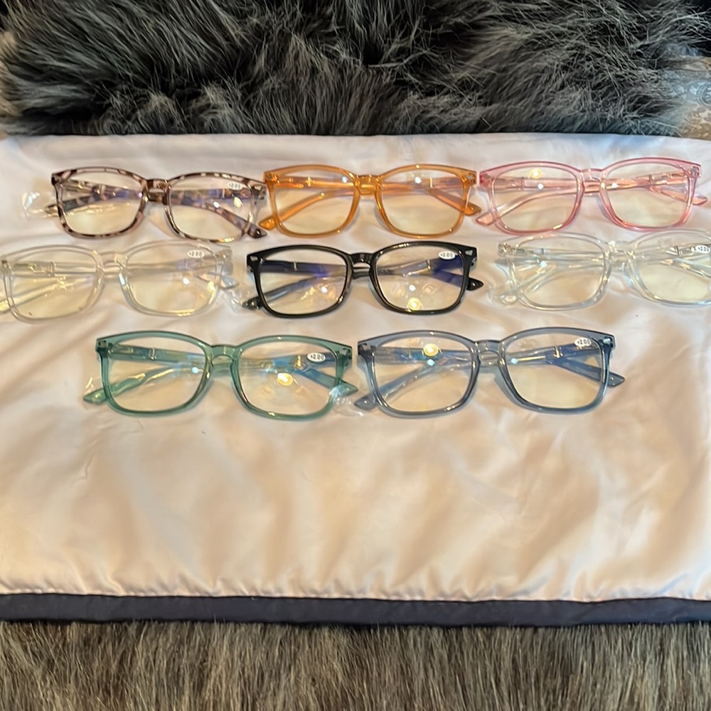 Blue Light Reading Glasses 🤓 Set if 8 (+2.00)